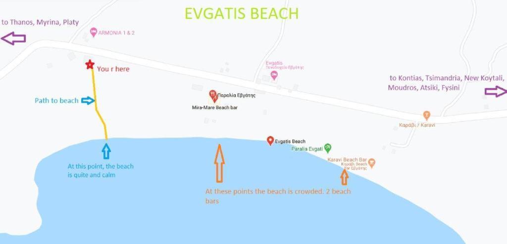 Evgatisbeach Loyskoy 2 Myrina Exterior foto